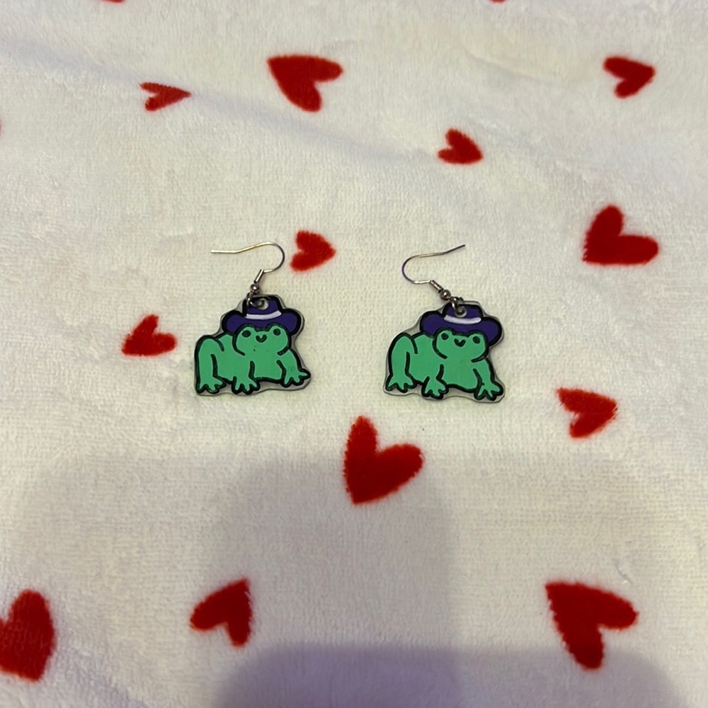 Frog earrings